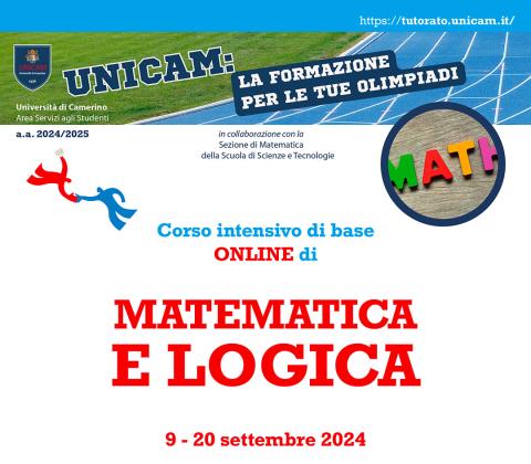 Corso intensivo di base online di matematica e logica